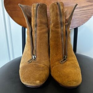 Madewell Zip Up Suede Boots